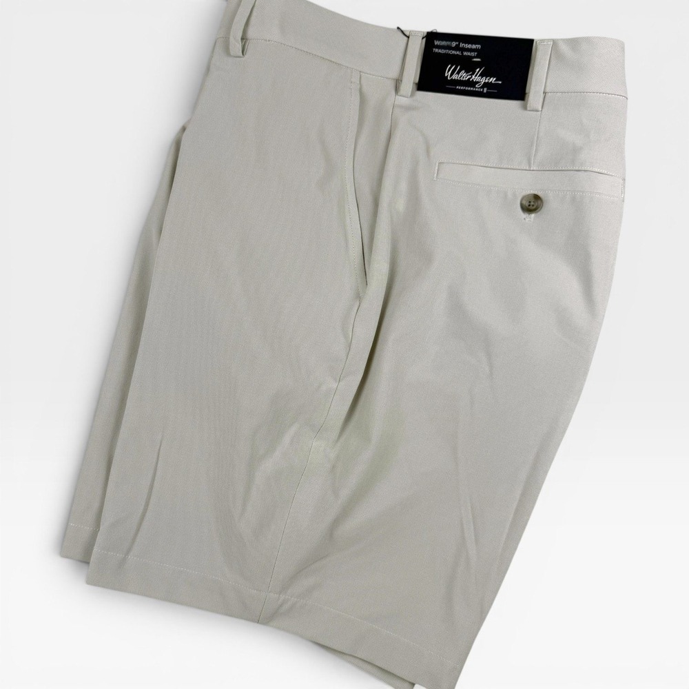 WALTER HAGEN P11 Texture Golf Shorts Men 42 Gray Performance Activewear